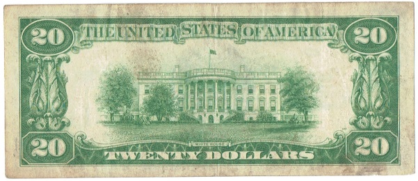 1928 twenty dollar gold certificate