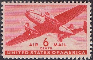 1941 C25 Six Cent Carmine Transport Plane