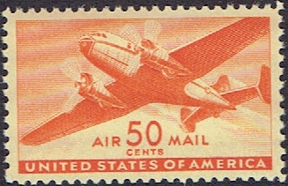 1941 C31 Fifty Cent Orange Transport Plane