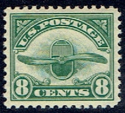 1923 C4 Eight Cent Green Radiator and Propeller